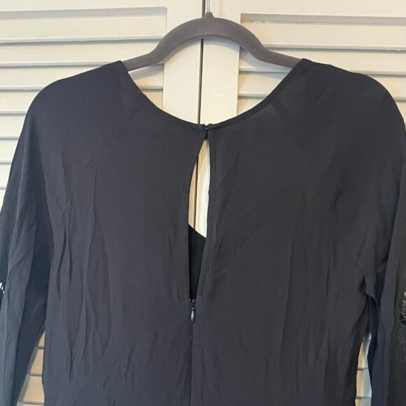 ASTR The Label Fern grey tunic medium mini dress floral cutout boho - Picture 8 of 12